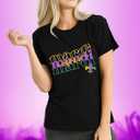 Mardi Gras Shirts for Women Fat Tuesday Carnival T-Shirt New Orleans Mardi Gras Outfits (XX-Large, Black)