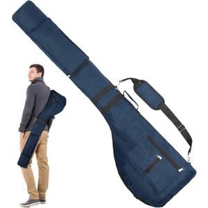 Number-one Golf Club Bag, Portable Foldable Golf Club Travel Bag for 8-10 Golf Clubs, Waterproof Mini Carry Golf Bags for Women, Men (Blue)