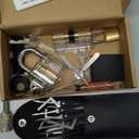 Solid Brass Combination Lock Set Kit with Keys Outdoor Solid Brass Keyed Picking Waterproof Lock Kit with Keys Pick for Shed, Gate, School Gym Locker, Fence, Toolbox, Hasp Storage KSV3968