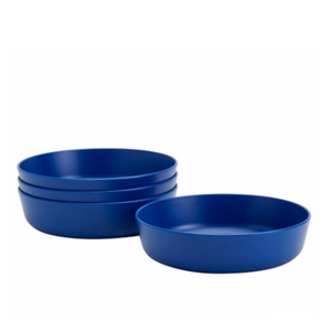 Tabletops Unlimited Smart Planet Recycled Plastic Dinner Bowls - Blue