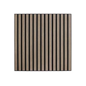 6 PCS 23.62 * 23.62 in 3D Acoustic Panels Soundproof Wood Slat(Smoked Oak)