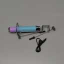 Maestri House Rechargeable Milk Frother with Stand, LunaFro Handheld Electric Foam Maker Waterproof Detachable Stainless Steel Whisk Drink Mixer Foamer for Lattes, Cappuccino (Purple and Blue)