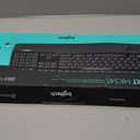 Logitech MK345 Wireless Keyboard and Mouse Combo with Palm Rest, 2.4 GHz USB Receiver, Compatible with PC, Laptop, Black