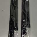 Tension Curtain Rod 2 Pack Black Adjustable No Drilling for Windows 28 to 48 Inch Expandable Pressure for Closet