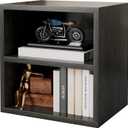 FUSUNBAO Magic DIY Cube Storage Organizer Stackable Cubes for Home Books Clothes Toy-Modular Cubby Storage System-Office Cubical-Bookcase Closet (French Oak,1 Layer Cube)