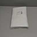 NICETOWN French Front Door Curtains Blackout Sheer Door Curtains for Window Thermal Insulated Privacy Sidelight Curtains for Tie Up Shades, 36W x 72L, 1 Panel, White