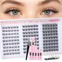 8-10-12MM Short Lash Clusters Kit Natural Cluster Eyelash Extensions Kit Wispy Eyelash Clusters Kit C Curly Lash Extensions 162pcs DIY Individual Lashes Pestaas Postizas Naturales by ZANLUFLY