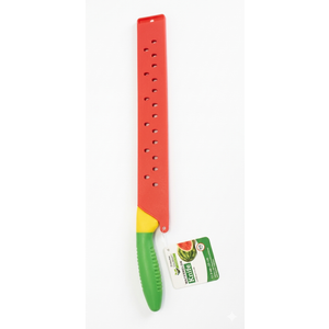 Everyday Watermelon Knife & Blade Cover BPA Free Soft Grip 11.5"