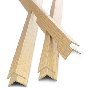 6Pcs 48" Wall Corner Protector,Pre-Cut Wall Corner Protector Guard Protection,Wood Grain Corner Trim for Door,Window Frames,Wooden Wall Edges (6Pcs-Oak)