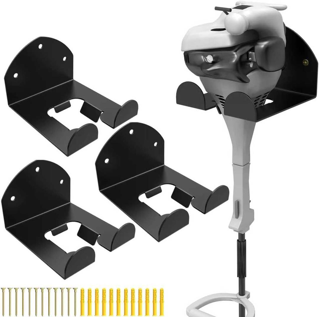(3 Pack) Garage Organizer Trimmer Rack, Wall Mount Garden Power Tool Hanger Weed Holder,Weed Wacker Wall Rack Garage Tool Organizer for Grass Trimmer, Hedge Trimmer,Garage Tool