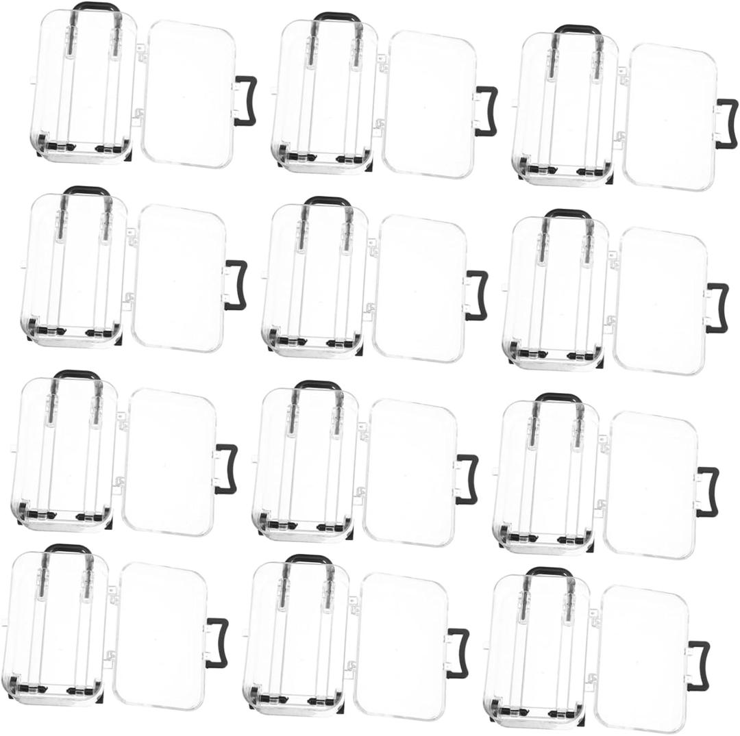 FELTECHELECTR 12pcs Mini Suitcase Candy Box Transparent Wedding Favor Boxes for Unique Party Decorations Creative Design with Spacious Interior for Candies and Gifts