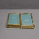 LaVie Home 5x7 Picture Frames (6 Pc, Gold) Simple Designed Photo Frame with High Definition Glass for Wall Mount & Table Top Display, Set of 6 Classic Collection