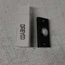 Dreyoo Lighted Metal Doorbell Push Button, Vintage Doorbell Push LED Buttons Replacement Most Chimes, Wall Mounted Door Bell Buttons Use in Home, Garage Door Opener Switch Property in Copyright(Black)