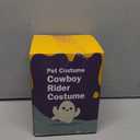 DELIFUR Dog Halloween Costume Funny Dog Cowboy Riding Costume Pet Costume Cat Suit Cowboy Rider Style for Small Medium Large Dogs (Cowboy, Large)