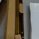 LAUCHUH 3 Tier Trays Stand, Porcelain Serving Trays Collapsible Sturdier Stand Serving Platters Dessert Table Display Set for Indoor Party, Entertaining, Valentine's Day, Gold, 12.2 Inch