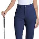 Women's Golf Joggers Pants with Belt Loops Stretch Travel Work Slacks Business Ankle Dressy Casual Sweatpants (Blue, S)
