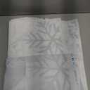 LYCGS 7x5ft Blue Winter Wonderland Backdrop Snowflake Winter Photography Background Christmas Ball Decorative Backdrop Baby Shower Children Kids Birthday Party Banner X-439