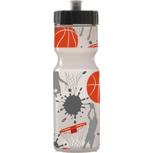 50 Strong 22oz Kids Basketball Sports Squeeze Water Bottle  BPA-Free with Pull Top Cap  Durable & Reusable for School, Boys & Girls  Made in USA