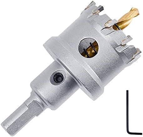 40mm （ 1-4/7"） Metal Steel Hole Saw Drill Bit, Metal Hole Cutter for Thick Metal,Stainless Steel,Iron and Wood (40mm), Pack of 2
