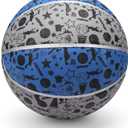 Dilabnba 9" Large Basketball Toy for Kids Adults, Mini Basketball for Outdoor Hoops, Anti-Slip Textured Grip, Pool Ball for Swimming Pool Hoops, Beach Balls Sand Toy for Indoor Yard (Size 6 Blue)