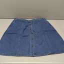 Allegra K Women's Denim Skirts 2024 Summer Casual A-Line Short Button Down Jean Skirt size L