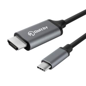 S25/S24/S23/S22/Note 20 to HDMI Cable for Samsung Galaxy, USB Type C to HDMI Cable Thunderbolt 3/4 Compatible with iPhone 16/15, MacBook, iMac, Surface, Dell and More -6FT 4K