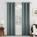 Sun Zero Easton Energy Saving Blackout Grommet Curtain Panel, 40" x 54", Mineral 1 Pack