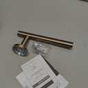 Amerock BH26540CZ | Champagne Bronze Single Post Toilet Paper Holder | 7-1/4 in. (184 mm) Length Toilet Tissue Holder | Arrondi | Bath Tissue Holder | Bathroom Hardware | Bath Accessories