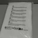 H.VERSAILTEX 100% Blackout Curtains for Bedroom Thermal Insulated Linen Textured Curtains Heat and Full Light Blocking Drapes Living Room Curtains 2 Panel Sets, 42x63 - Inch, Pure White