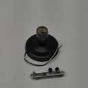 Vintage Wall Light Base Holder, E26/E27 Vintage Industrial Ceiling/Wall Light Base Holder Pendant Bulb Lamp Screw Socket(Black)