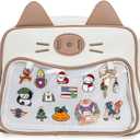 Kawaii Ita Bag Crossbody Bag Cute White Cat Backpack Girls Shoulder Bags Pin Display with Insert