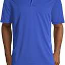 Lands' End Essentials Men's Short Sleeve Polyester Polo Shirt - Easy Care Breathable Classic Fit,XL