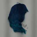 BERON Blue Wig Short Curly Wig Mix Blue Bob Wigs Charming Women Beach Wave Blue Wigs for Cosplay Costume Party Hairnet Included