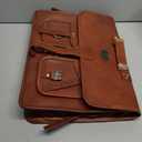cuero Leather Messenger Bag for Men, 18 Inch Laptop Crossbody, Handmade Leather Shoulder Satchel Bag for Men, Full Grain Business Briefcase for Office/Work/Travel - Vintage Brown