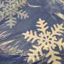 GarveeHome Area Rug 6x9 Christmas Snowflake Rug Machine Washable Area Rugs, Non-Slip Indoor Door Mat Holiday Large Area Rug for Bedroom Entryway, Blue