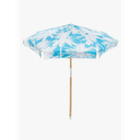6.9Ft Beach Umbrella with Wood Pole & Carrying Bag, Lightweight yet Sturdy, UPF 50+ for Beach, Camping, and Picnic
