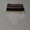 MEGCI Pack of 7 Solid No Show Panty Set (Multicolor, Small)