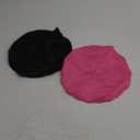 ZHENSILK 2Pcs Silk Bonnet for Sleeping, Satin Hair Bonnets, Soft Elastic Band Silk Sleep Cap, Hair Wrap for Women(Black Rose)