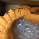 Fida Dog Chew Toys for Aggressive Chewers, 3-in-1 Indestructible Interactive Dog Toys, Unique Detachable Natural Rubber Balls Tug &Fetch Toys for Large & Medium Dogs(Orange, L)