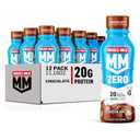 Muscle Milk Zero Protein Shake, Chocolate,20g Protein, Zero Sugar, 100 Calories, Calcium, Vitamins A, C & D, 4g Fiber, Energizing Snack, Workout Recovery, Packaging May Vary,11.16 Fl Oz (Pack of 12) (EXP 05/14/26)