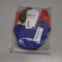 Red White and Blue Mullet Brown Wig with Mustache for Men 4th of July