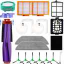 Replacement Parts Accessories Compatible with Shark PowerDetect Pro AV2800ZE, RV2820YE, RV2820ZE, AV2810YS, AV2820XEUS, AV2820AE, AV282BVEUS, RV2800AE, RV2800S, RV2800XTUS Vacuum Cleaner Brush, HEPA Filters