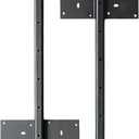 Fittes Heavy Duty Steel Floating T Shelf Bracket Mount 14 Inch 2 Pack, Holds up to 350lb, for Shower Bench, Book Shelf, and Countertop, Modular Design