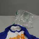Vintage New York Men NY Blue Orange Women Retro New York Tee Raglan Baseball Tee. L Size, Royal Blue/White
