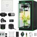 VIVOSUN GIY Smart Grow Tent System 2x2, WiFi-Integrated Grow Tent Kit, with Automate Ventilation and Circulation, Schedule Full Spectrum 100W LED Grow Light, and GrowHub E42A+ Controller