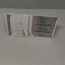 Stockroom Plus Metal Tent Signs, All Visitors Must Wash Hands (4 x 4 In, 6 Pack)