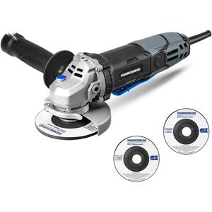 Hammerhead 6-Amp 4-1/2 Inch Angle Grinder with 3 pcs Grinding Wheel HAAG060