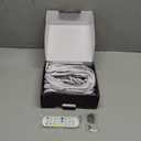 100FT Christmas Permanent Outdoor Lights,RGB+IC Eaves Lights with App & Remote Control,DIY Multi-Color Scene Modes,IP67 Waterproof,Outdoor Strings for House,Holiday Decorations for Christmas