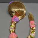 Sincere Party Girls Princess Wig,Rapunzel Plaits Blonde Wig for Girls Halloween Party,Role Playing, Wigs Size: 37inches in total