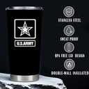 Army Insulated Tumbler - Great Engraved Gifts for Army Heroes!